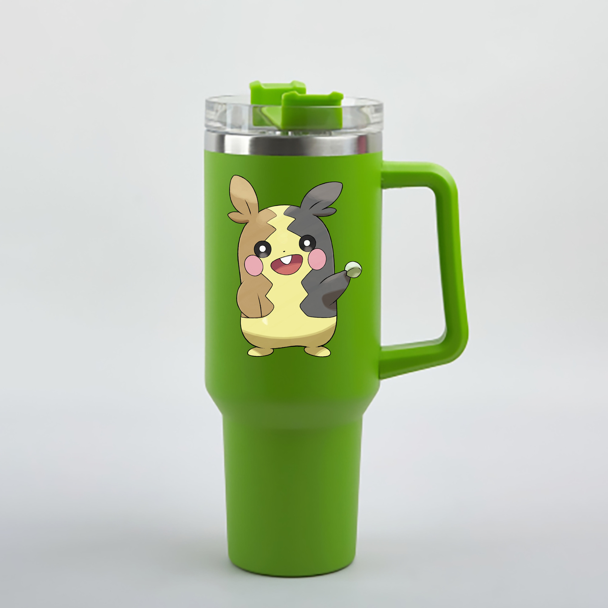 （画像用） ポケットモンスター Pokémon 1200mL車用タンブラー - クリスタルステッカー（プラスチックストロー付き）